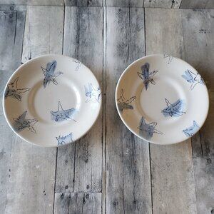 Eddie Bauer (set of 2) Ceramic Starfish Appetizer/Salad/Dessert Plates